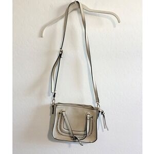 Sole Society Beige Destin Convertible Crossbody Shoulder Bag Flap Detail